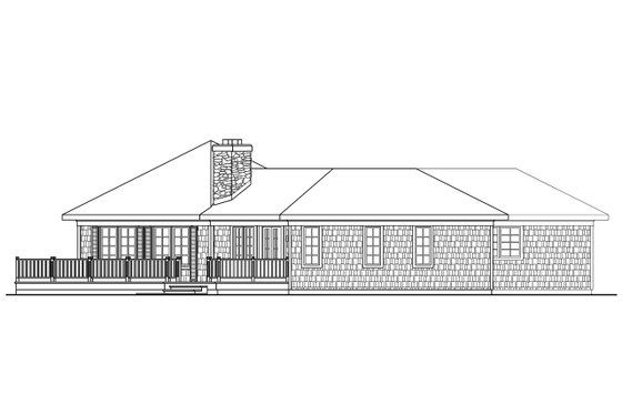 Exterior - Other Elevation for Craftsman House Plan #124-408 - 3 bed, 2 bath