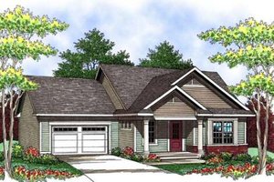 Ranch Exterior - Front Elevation Plan #70-906