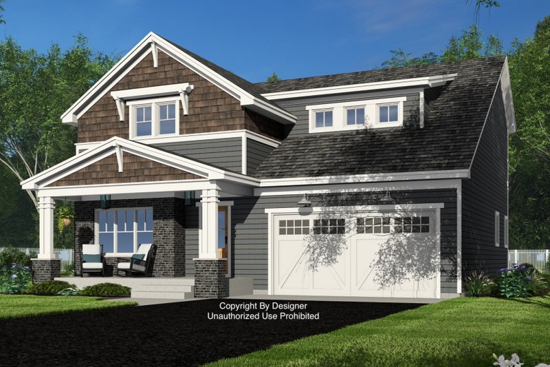 Architectural House Design - Exterior - Front Elevation 5 for Bungalow House Plan #51-1367 - 4 bed, 3.5 bath