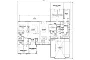 European Style House Plan - 3 Beds 2.5 Baths 2432 Sq/Ft Plan #1105-17 Floor 