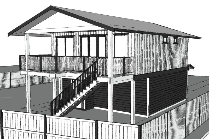 Dream House Plan - Exterior - Other Elevation 1 for Craftsman House Plan #1101-8 - 2 bed, 1 bath