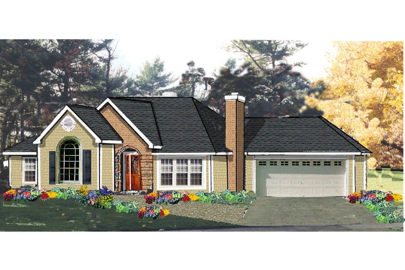 Home Plan - Traditional Exterior - Front Elevation Plan #3-337
