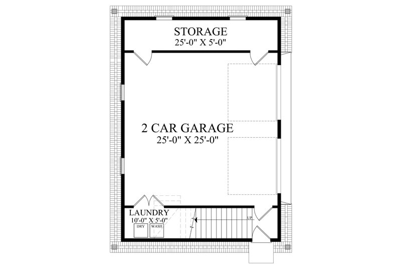 Architectural House Design - Floor Plan - Main Floor for Country House Plan #137-382 - 1 bed, 1 bath