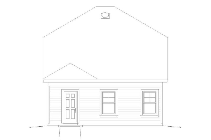 Dream House Plan - Exterior - Rear Elevation for Bungalow House Plan #932-6 - 3 bed, 2.5 bath