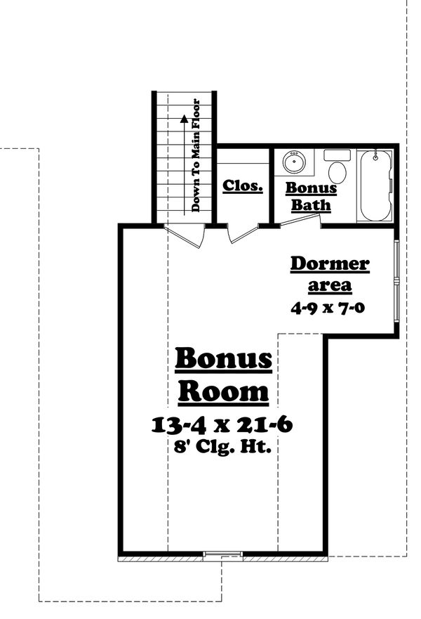 European Floor Plan - Upper Floor Plan #430-119