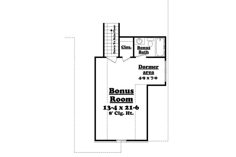 Dream House Plan - Floor Plan - Upper Floor for European House Plan #430-119 - 3 bed, 2.5 bath