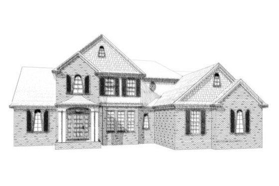 Exterior - Front Elevation for Traditional House Plan #63-206 - 4 bed, 4.5 bath