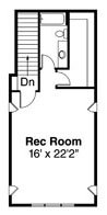 Floor Plan - Upper Floor for European House Plan #124-741 - 4 bed, 4 bath