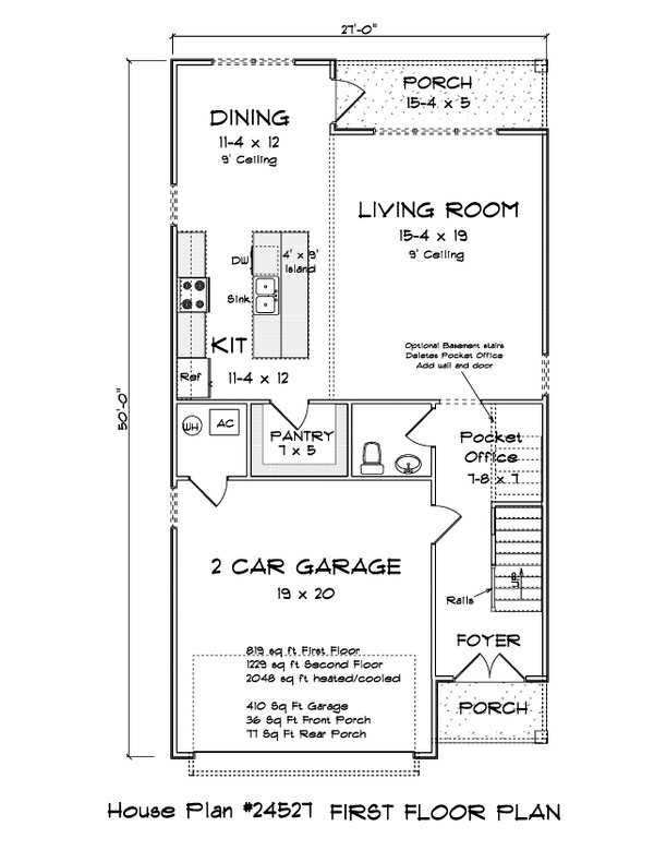 Cottage Floor Plan - Main Floor Plan #513-2320