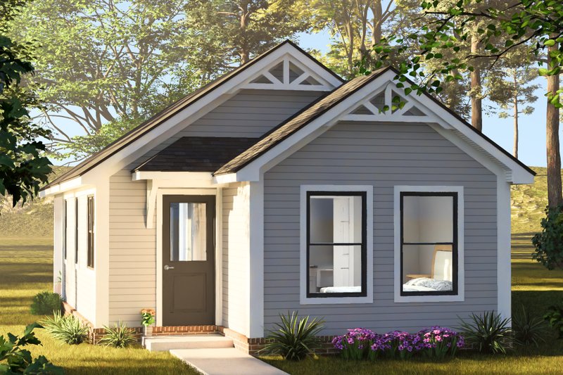 Dream House Plan - Exterior - Other Elevation 4 for Cottage House Plan #513-2444 - 2 bed, 2 bath