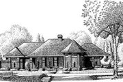 European Style House Plan - 3 Beds 2 Baths 2145 Sq/Ft Plan #410-386 