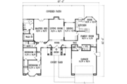 Adobe / Southwestern Style House Plan - 3 Beds 2.5 Baths 2078 Sq/Ft Plan #1-895 