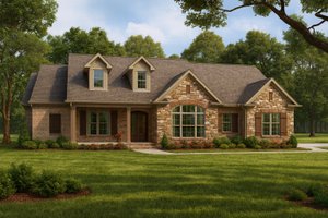 European Exterior - Front Elevation Plan #17-2543