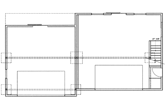 Floor Plan - Main Floor for Traditional House Plan #117-478 - 3 bed, 2 bath