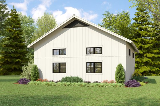 Exterior - Rear Elevation for Country House Plan #48-1185, 0 bath
