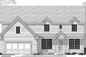 Traditional Exterior - Front Elevation Plan #67-534