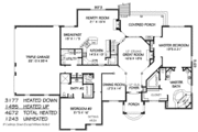 Traditional Style House Plan - 4 Beds 3.5 Baths 4672 Sq/Ft Plan #424-386 