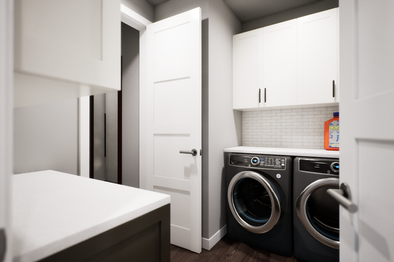 Architectural House Design - Interior - Laundry for Farmhouse House Plan #48-1218 - 3 bed, 2 bath
