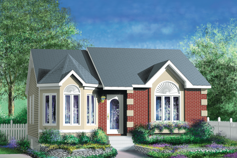 Cottage Style House Plan - 2 Beds 1 Baths 967 Sq/Ft Plan #25-151