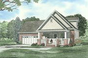 Farmhouse Style House Plan - 3 Beds 2 Baths 1059 Sq/Ft Plan #17-2294 