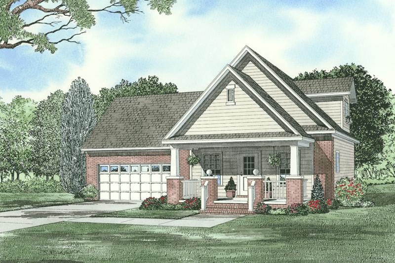 House Blueprint - Farmhouse Exterior - Front Elevation Plan #17-2294