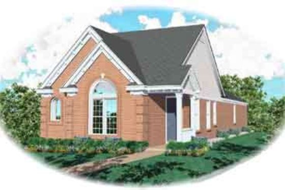 Exterior - Front Elevation for Traditional House Plan #81-477 - 3 bed, 2 bath