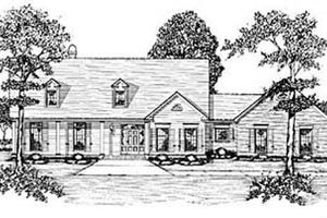 Country Exterior - Front Elevation Plan #36-230