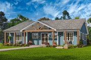 Craftsman Style House Plan - 3 Beds 2.5 Baths 2270 Sq/Ft Plan #54-591 Exterior 