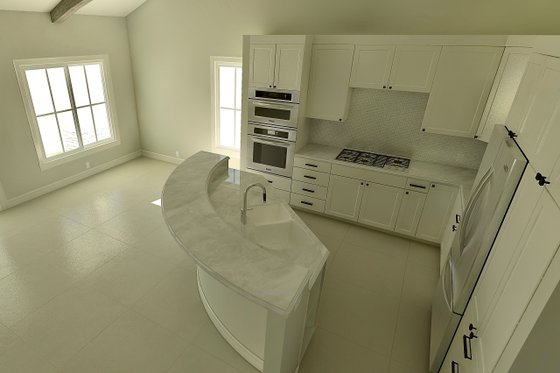 Interior - Kitchen 2 for Ranch House Plan #489-12 - 3 bed, 2 bath