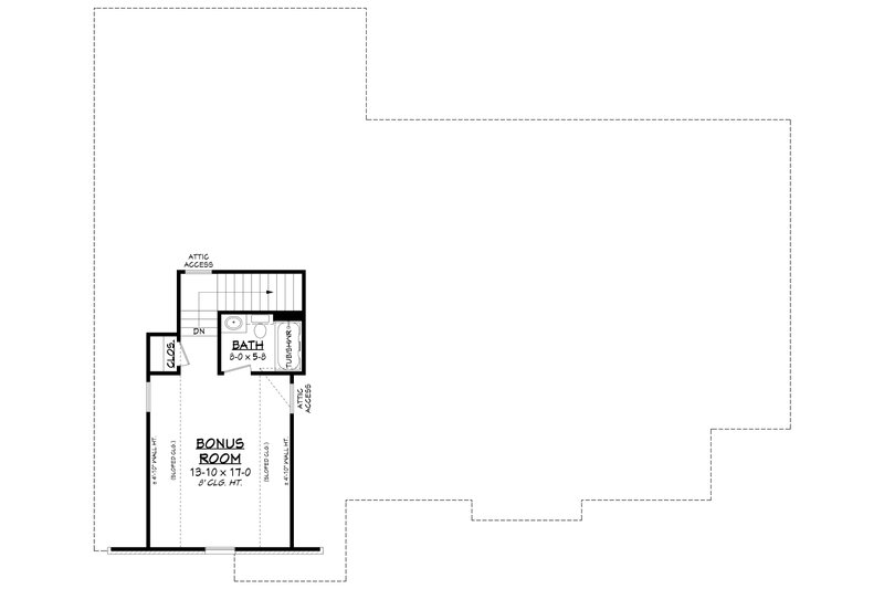 House Plan Design - Floor Plan - Other Floor 1 for European House Plan #430-94 - 3 bed, 2 bath