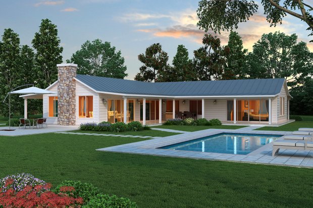 L Shaped House Plans Floor Plans Designs Houseplans Com
