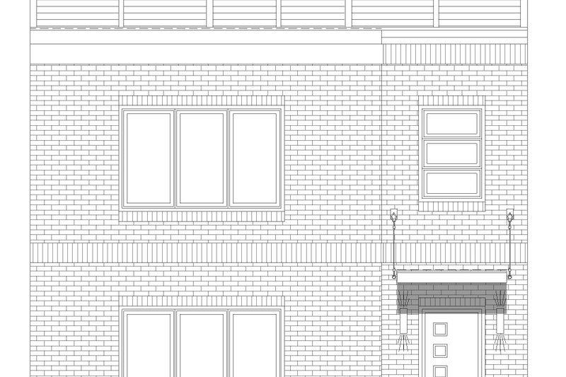 Home Plan - Exterior - Front Elevation 3 for Modern House Plan #932-765 - 3 bed, 3.5 bath