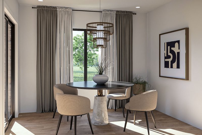 Architectural House Design - Interior - Dining Room for Prairie House Plan #455-335 - 3 bed, 2.5 bath