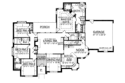 European Style House Plan - 4 Beds 2.5 Baths 2333 Sq/Ft Plan #40-148 