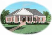 Classical Style House Plan - 3 Beds 3.5 Baths 3761 Sq/Ft Plan #81-406 