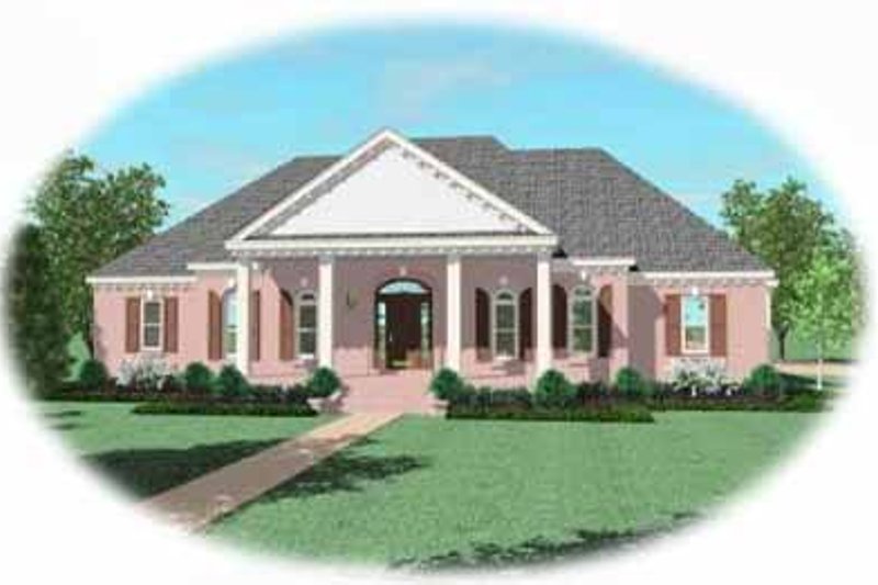 Classical Style House Plan - 3 Beds 3.5 Baths 3761 Sq/Ft Plan #81-406