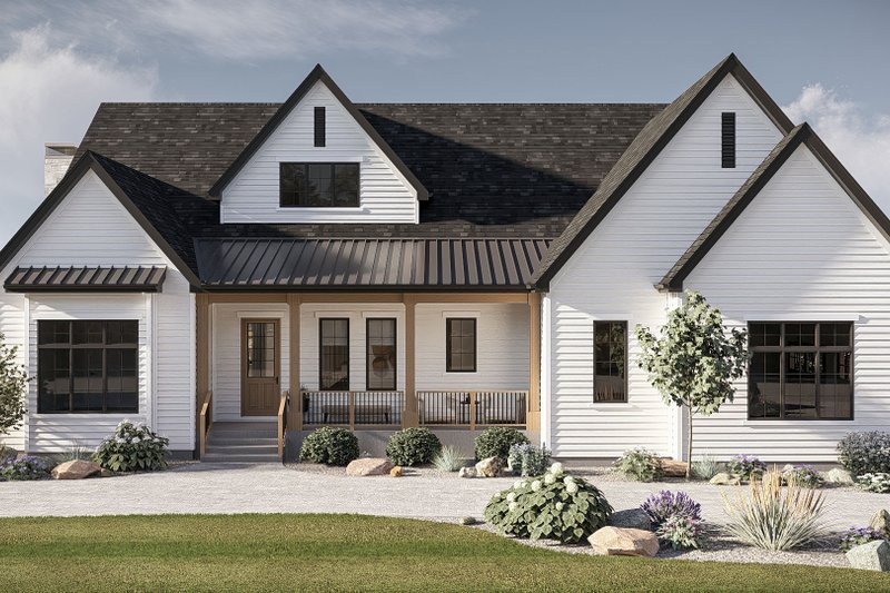 Home Plan - Exterior - Front Elevation 4 for Traditional House Plan #455-787 - 4 bed, 4 bath