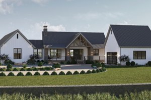 Modern Exterior - Front Elevation Plan #455-391