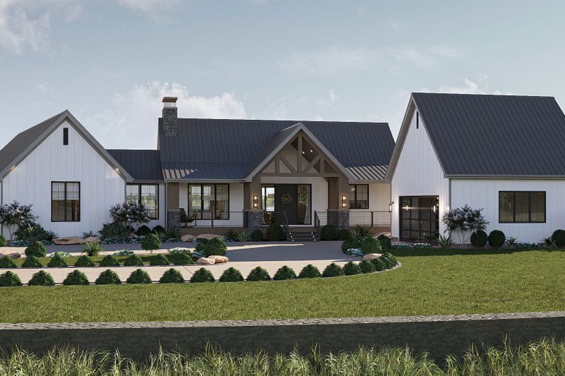 Home Plan - Modern Exterior - Front Elevation Plan #455-391
