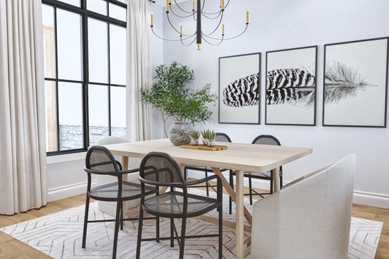 Interior - Dining Room for Farmhouse House Plan #119-444 - 3 bed, 2.5 bath