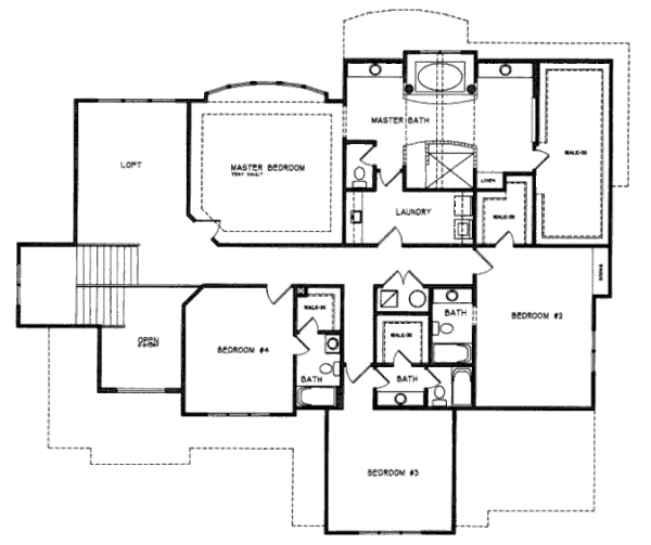 Prairie Floor Plan - Upper Floor Plan #6-202