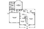 Colonial Style House Plan - 3 Beds 2.5 Baths 2372 Sq/Ft Plan #81-498 