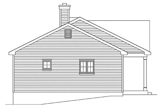 Exterior - Other Elevation 1 for Cottage House Plan #22-590 - 1 bed, 1 bath