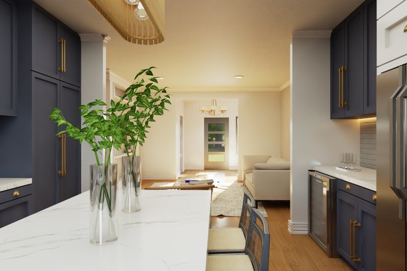 Architectural House Design - Interior - Kitchen 1 for Craftsman House Plan #1064-335 - 3 bed, 2 bath