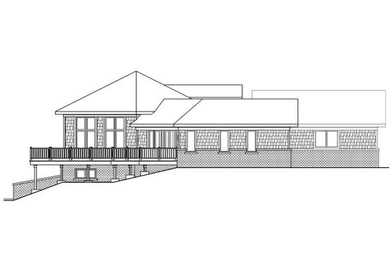 Exterior - Other Elevation for Craftsman House Plan #124-547 - 3 bed, 2 bath