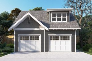 House Blueprint - Country Exterior - Front Elevation Plan #461-105