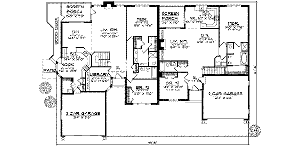 Architectural House Design - Traditional Floor Plan - Main Floor Plan #70-740