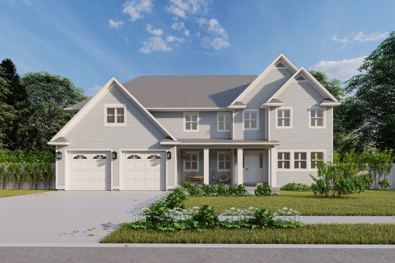Architectural House Design - Exterior - Front Elevation 4 for Farmhouse House Plan #1060-178 - 4 bed, 2.5 bath