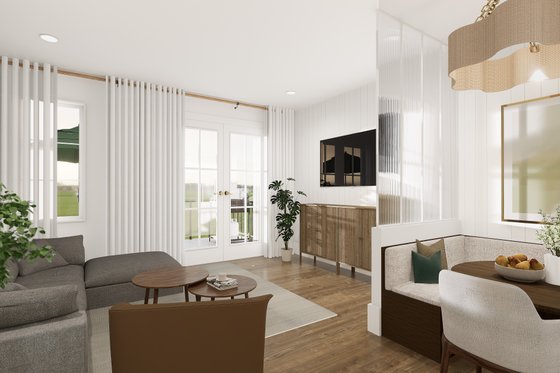 Interior - Family Room 1 for Farmhouse House Plan #23-2396 - 4 bed, 2 bath