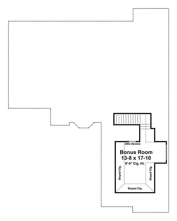 House Design - European Floor Plan - Upper Floor Plan #21-239
